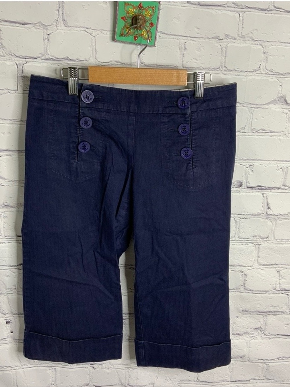 Trina Turk Navy Blue Bermuda Shorts 2
